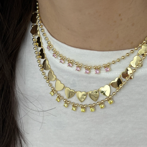 ALI SOLID HEART  NECKLACE
