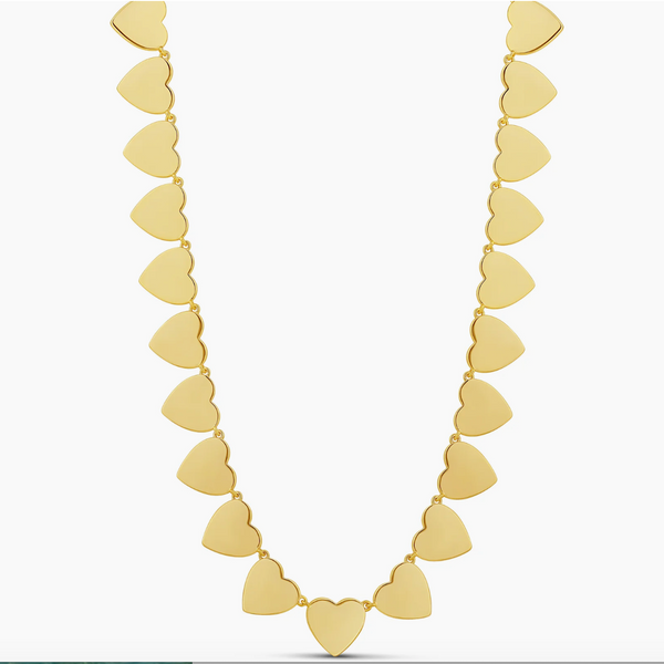 ALI SOLID HEART  NECKLACE