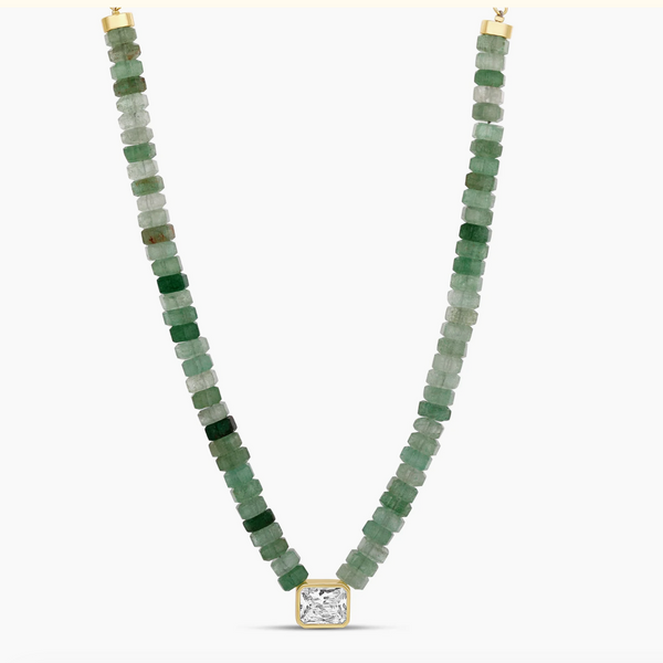 EMERALD IN EVERY TONE NECKLACE