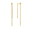 LENNY BEZEL SET FALLING DROP  EARRINGS