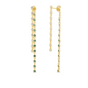 LENNY BEZEL SET FALLING DROP  EARRINGS