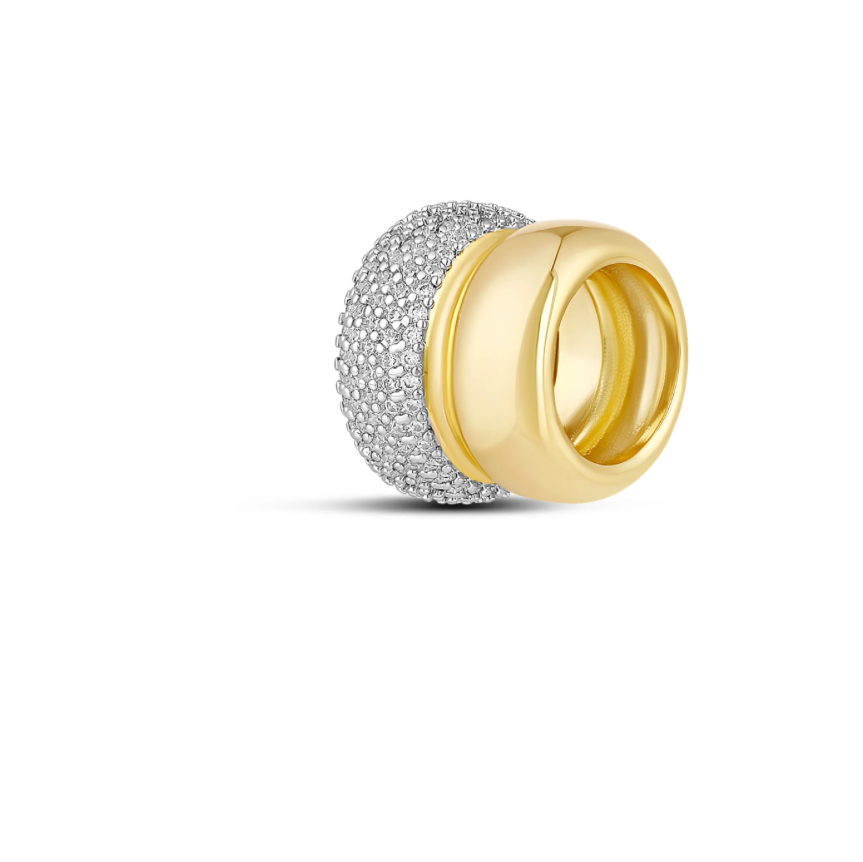 ZIGGY PAVE FUSION SPACER BEAD/CHARM