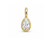 EMME  PEAR BEZEL SET CHARM