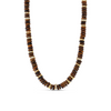 CHARLEE TIGER EYE PUKKA NECKLACE