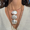 JEMMA TRIPLE PEARL DROP NECKLACE