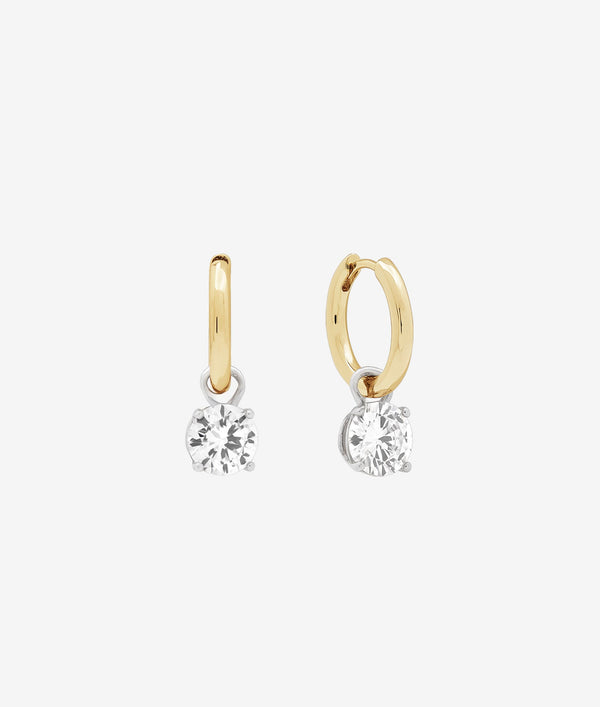 SHASHI ROUX HUGGIE EARRINGS