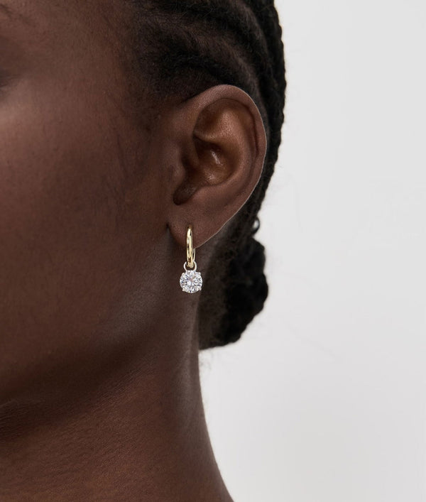 SHASHI ROUX HUGGIE EARRINGS