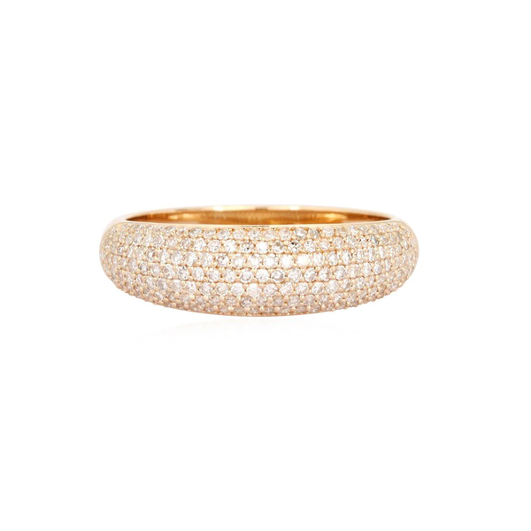 VIOLET DIAMOND PAVE STACKING RING