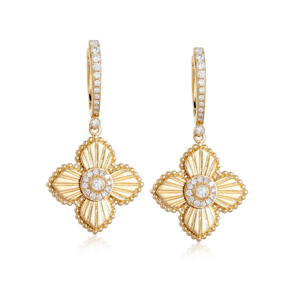 SHAYLA FLOWER DROP EARRINGS