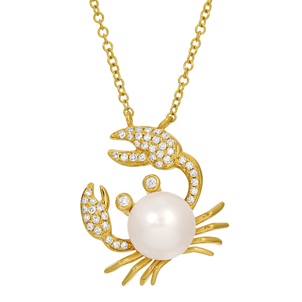 CAMRYN PEARL CRAB  NECKLACE