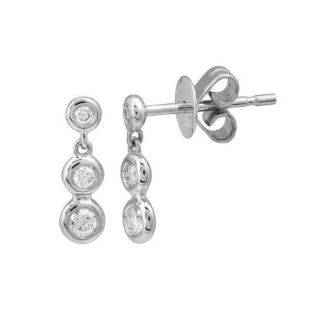 GRAYSON TRIPLE DIAMOND STUD EARRINGS