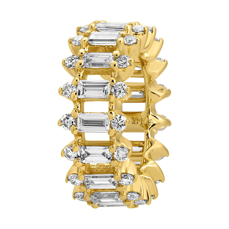 ROBBY BAGUETTE DIAMOND  RONDELLE