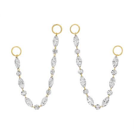 CLEO FLOATING LAB DIAMOND  EARRING CHARMS