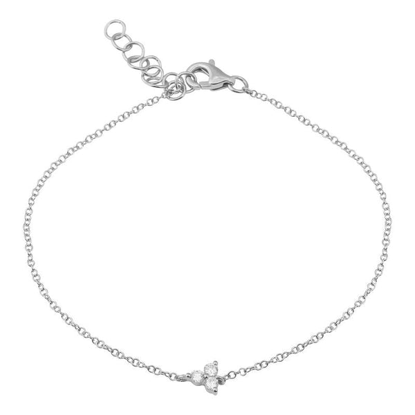 AVERY Diamond Trio Stone Bracelet