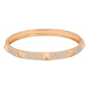JADE 14K  GOLD PYRAMID BANGLE BRACELET - 5MM