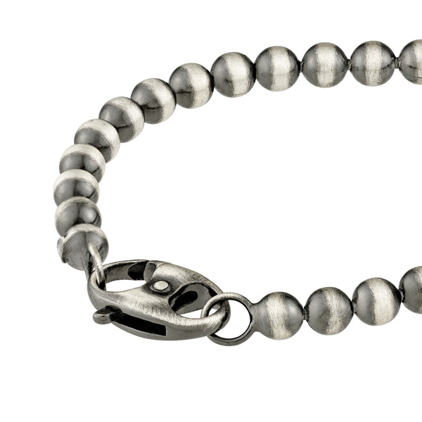 VINNY ROUND BEAD MARINER LOCK BRACELET