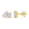 MAGGIE DOUBLE STONE STUD EARRINGS