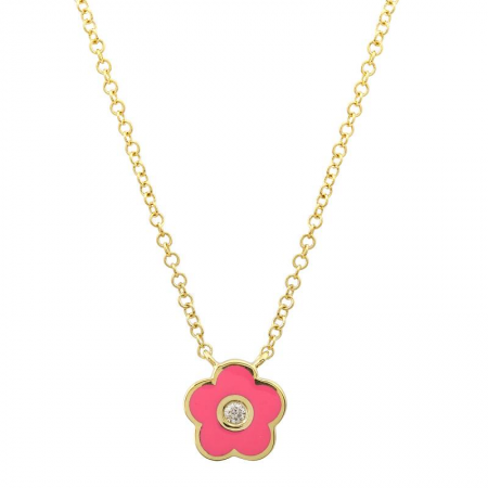 KALA ENAMEL FLOWER NECKLACE