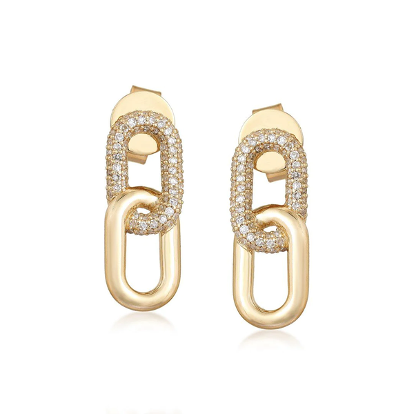 LIZZIE DOUBLE LINK DROP Earrings