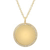 ADDISON DIAMOND EDGE  CIRCLE NECKLACE