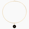 BALIA BLACK ENAMEL COIN PENDANT
