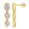 GRAYSON TRIPLE PEAR STUD DROP EARRINGS