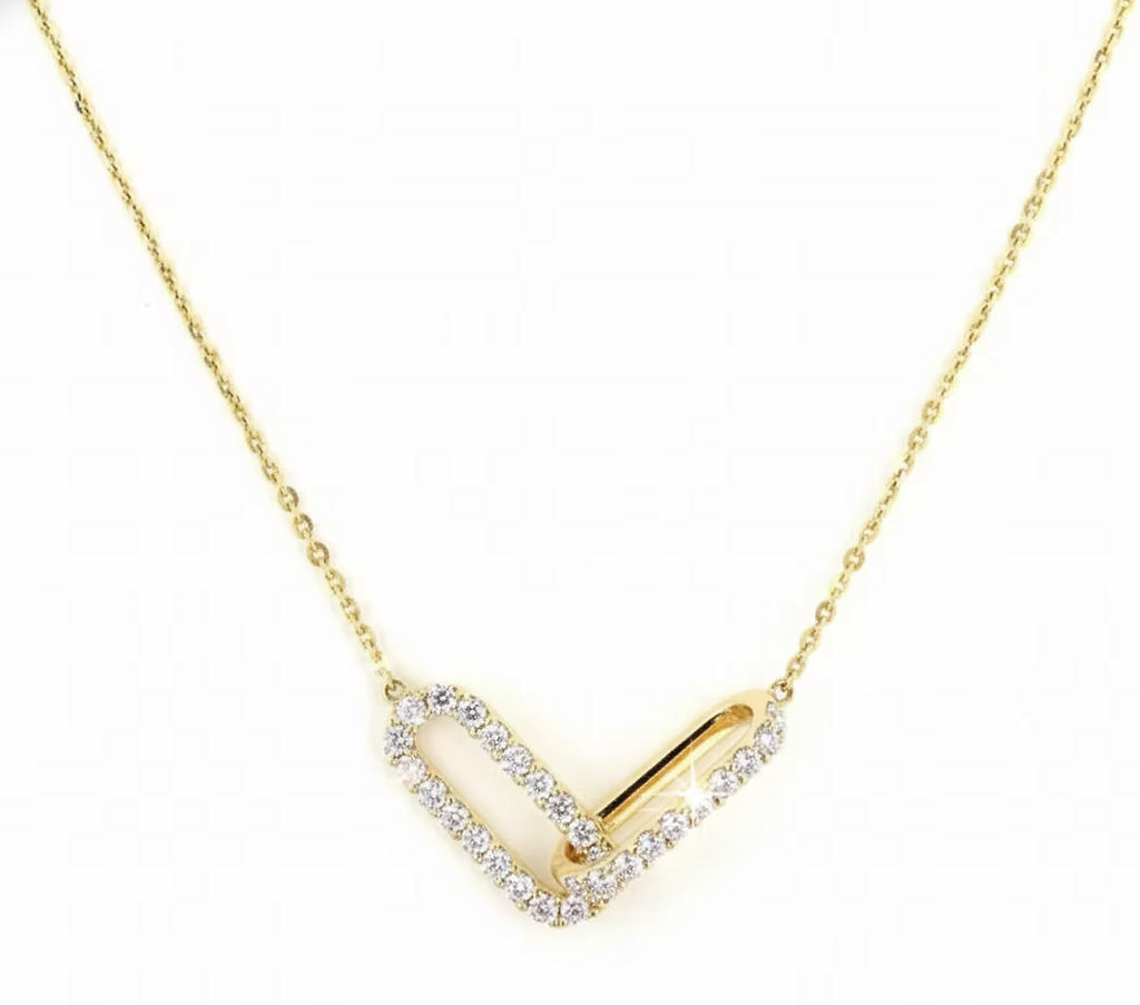 CELIA DOUBLE LOOP LINK NECKLACE