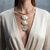 JEMMA TRIPLE PEARL DROP NECKLACE