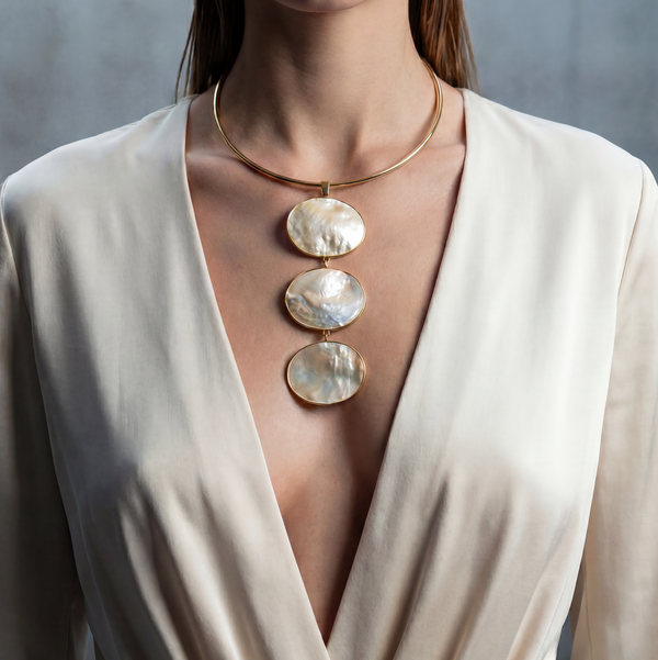 JEMMA TRIPLE PEARL DROP NECKLACE