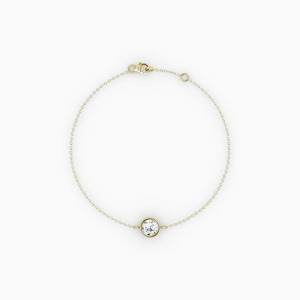 TORI SINGLE DIAMOND BEZEL SET BRACELET