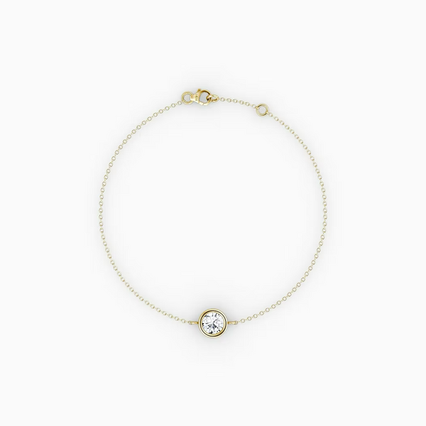 TORI SINGLE DIAMOND BEZEL SET BRACELET