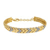 BO CHEVRON GOLD + DIAMOND CHAIN  BRACELET