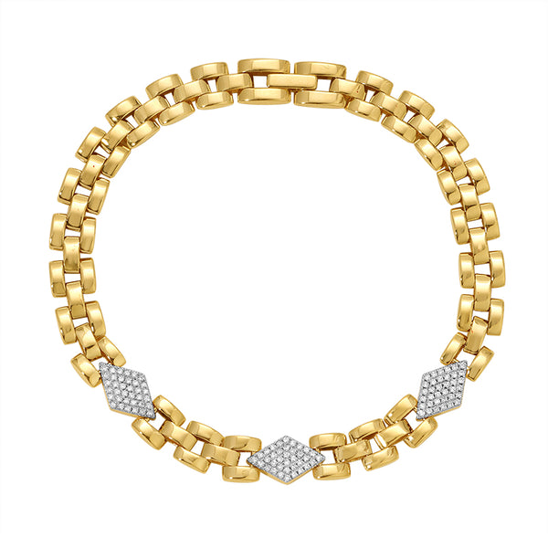 LIAM PANTHER CHAIN DIAMOND BRACELET