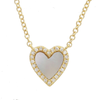 MIA STONE  HEART NECKLACES