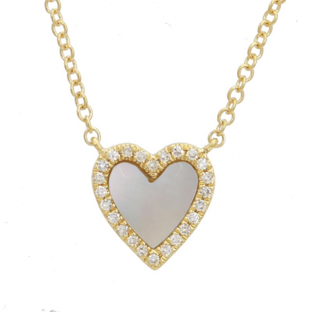 MIA STONE  HEART NECKLACES