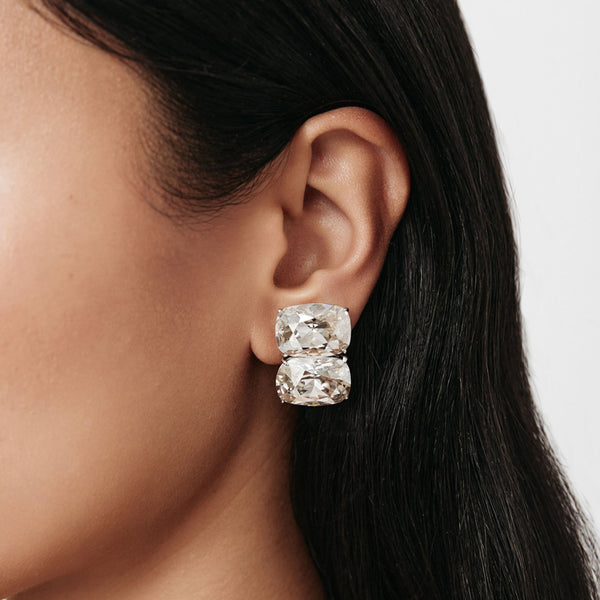 RICKY DOUBLE DIAMOND EARRINGS