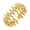 MEME SPIKED EDGE DIAMOND RING