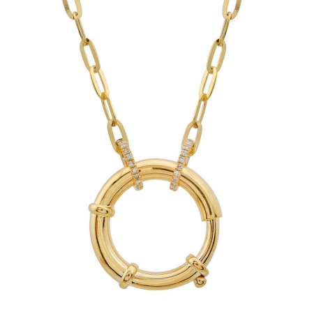 NATTY SPRING CLASP LINK CHAIN NECKLACE