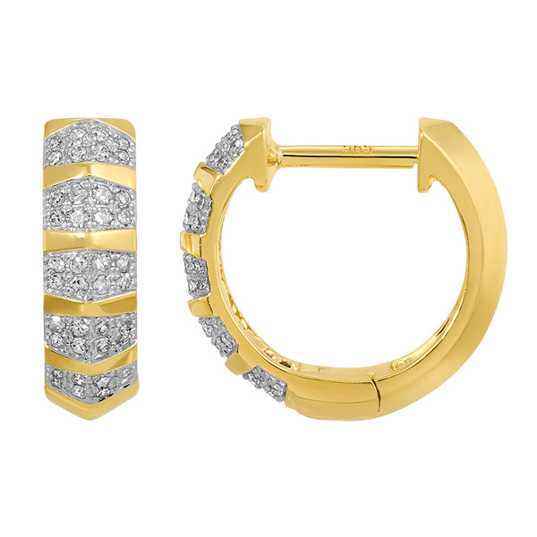 CARLI STRIPED  DIAMOND HUGGIES