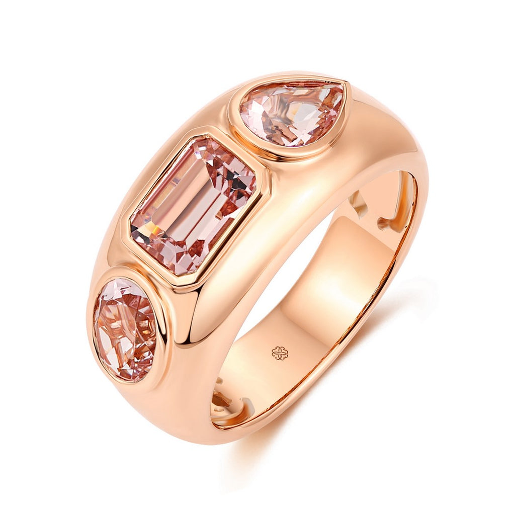 LAINIE ROSE GOLD - MORGANITE RING