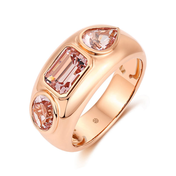 LAINIE ROSE GOLD - MORGANITE RING