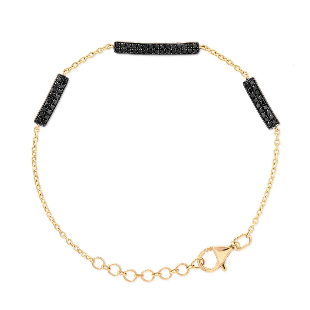 KARA BAR Bracelet - BLACK DIAMONDS