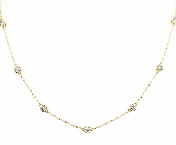 ADDIE DIAMONDS BY THE YARD NECKLACE