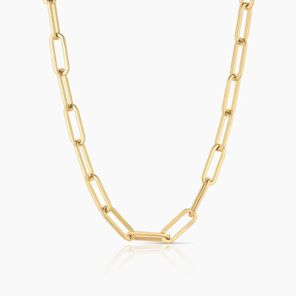 ALLEGRA PAPERCLIP CHAIN  NECKLACE