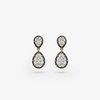 PEAR GEORGIAN CUT EARRINGS