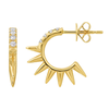 CHARLIE SPIKED HUGGIE EARRINGS