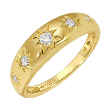 PIA STARRT BURST   DIAMOND BAND RING