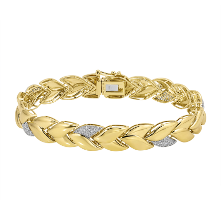MALLORY LEAF PATTERN  BRACELET