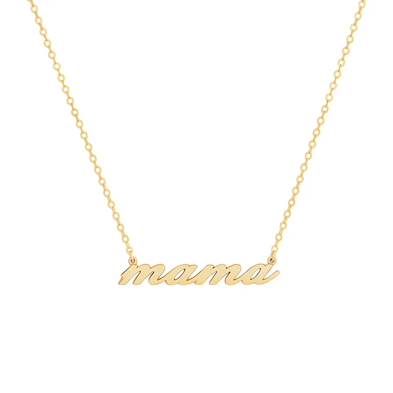 MAMA SCRIPT NECKLACE