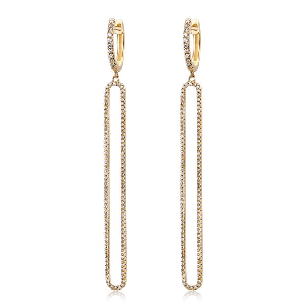 DAYNA OVAL DROP EARRINGS